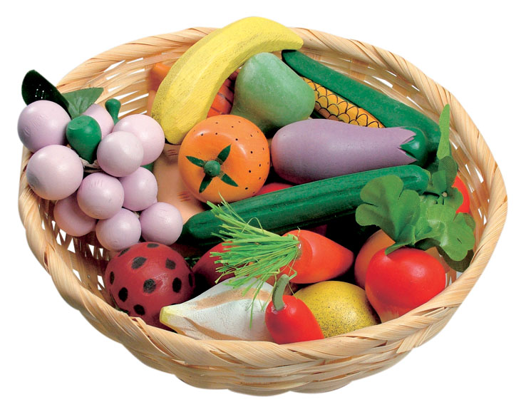 Раскраска фрукты овощи. Овощи и фрукты в корзине